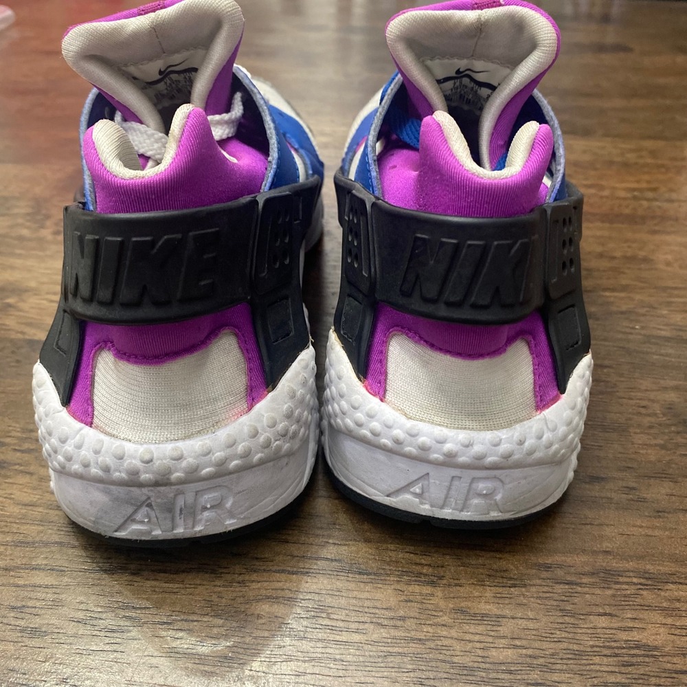 Nike Air Huarache Womens Sneakers Blue Purple White Black Running Shoes - Picture 5 of 11